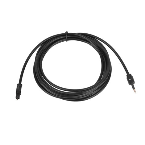 Câble Audio Optique Numérique Fibre 3,5 mm - 3 m pour Son Digital Haute Fidélité