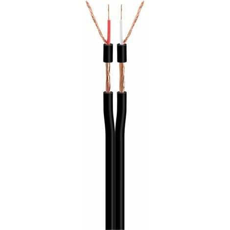 Câble Audio Parallèle Blindé 2x0,15mm Cca Noir (100m) Wir9030