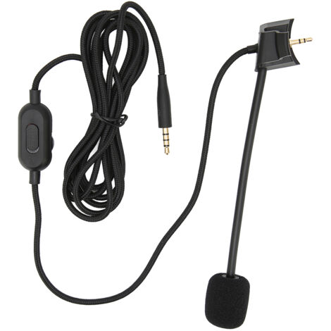 Câble audio pour micro-casque avec contrôle de volume et interrupteur muet