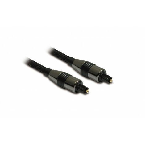 Câble audio premium fibre optique mâle/mâle Toslink 2 m