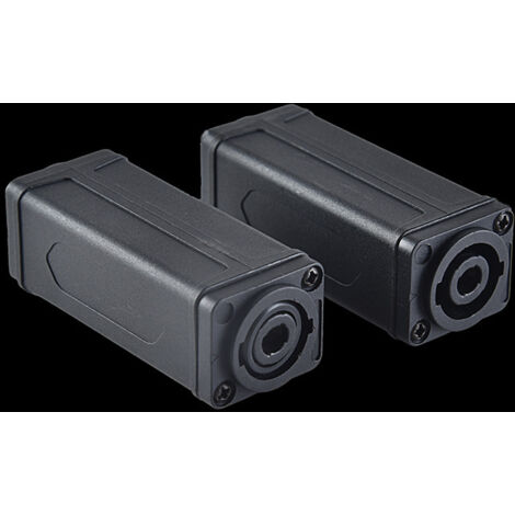 Câble audio professionnel à quatre conducteurs, connecteur droit femelle-femelle, prise aviation NL4FC, câble de connexion audio, câble pour haut-parleur d'amplificateur.