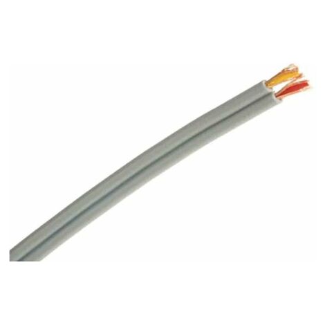 Câble audio RS PRO 1 paire , 0,14 mm² Blindé Semi-conducteur, Multiconducteur, gaine Gris