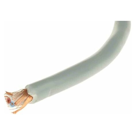 Câble audio RS PRO 1 paire , 0,22 mm² Blindé Tresse de cuivre nu, Multiconducteur, gaine Gris