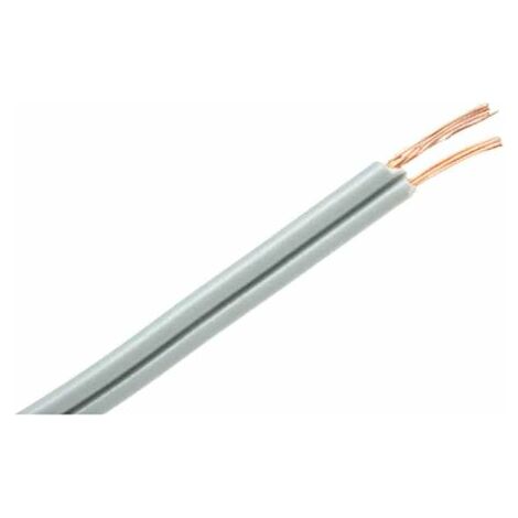 Câble audio RS PRO 1 paire , 0,34 mm², Duplex, gaine Gris