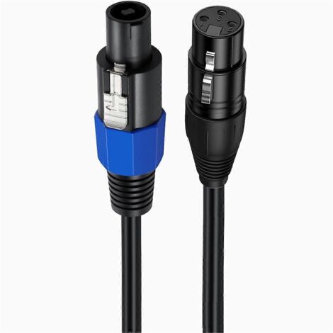 Câble audio Speakon mâle vers XLR femelle
