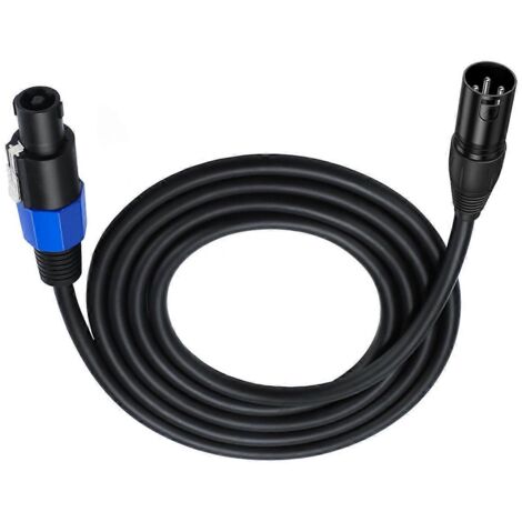 Câble audio Speakon mâle vers XLR mâle / Speakon mâle vers XLR femelle