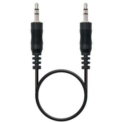 Câble audio stéréo 3,5/m jack 3,5/m 0,3m nanocable