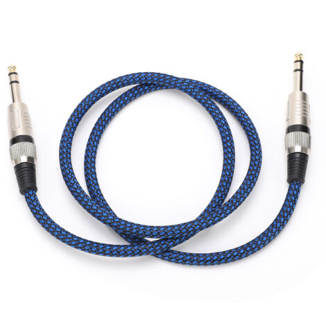 Câble audio stéréo 6.35 mm pour équipement scénique, micro, console et éclairage DMX - Longueur 5 mètres