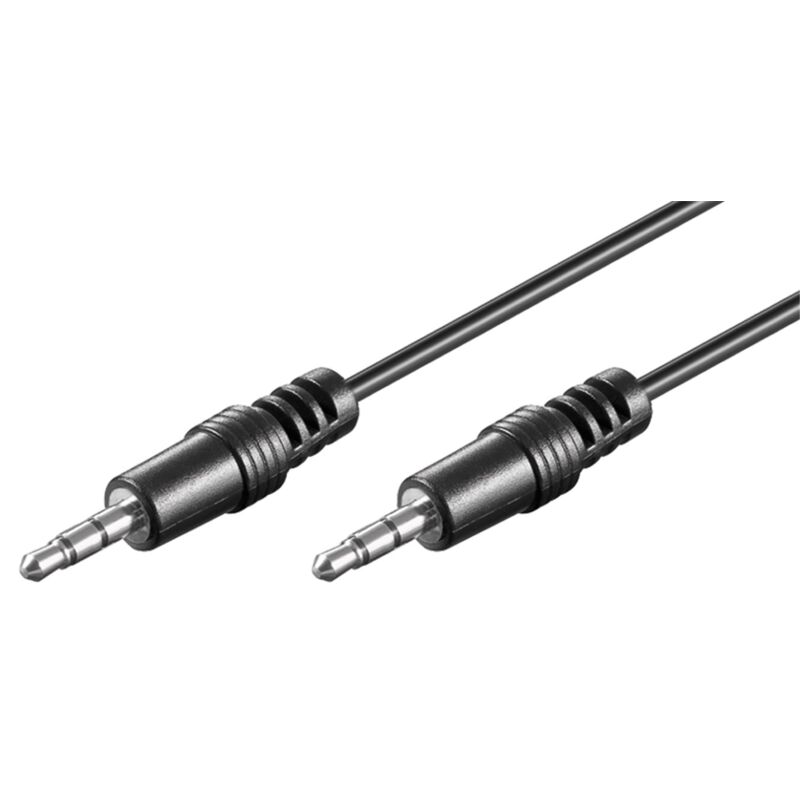 

Cable audio Stereo Jack 3,5mm Macho - Macho 5 metros negro Cu 51660