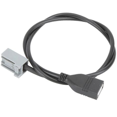 Câble audio USB compatible avec MP3 MP4 pour Mitsubishi Outlander 2009 et après, référence 3911‑TFO‑003, support de connexion