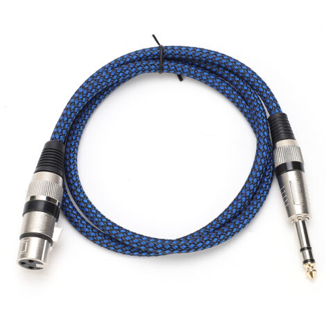 Câble Audio XLR 10m Équilibre Haute Fidélité Cuivre Sans Oxygène pour Microphone et Table de Mixage
