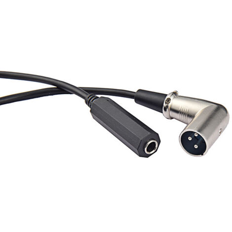 Câble audio XLR mâle vers XLR femelle coudé, microphone de console de réglage 6,5 mm femelle vers XLR femelle vers XLR mâle.