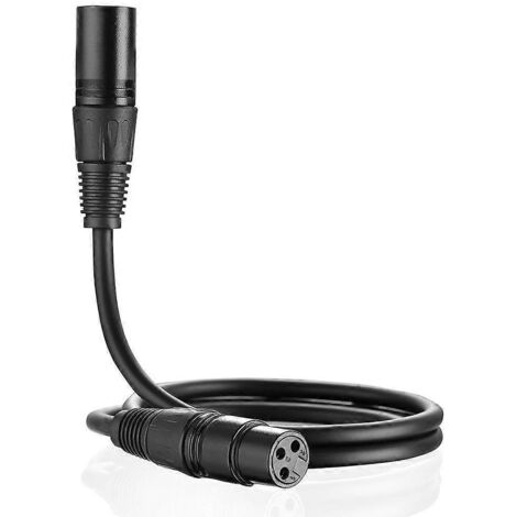 Câble audio XLR professionnel pour micro karaoké et table de mixage - 3 mètres