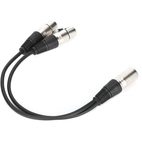 Câble audio Y JORINDO JD6068, double XLR femelle-mâle, pour microphone, 0.3 mètres