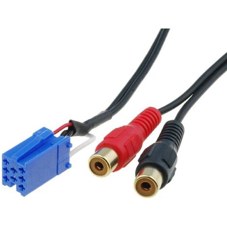 Cable Autoradio Adaptateur RCA compatible avec Smart ForFour ForTwo