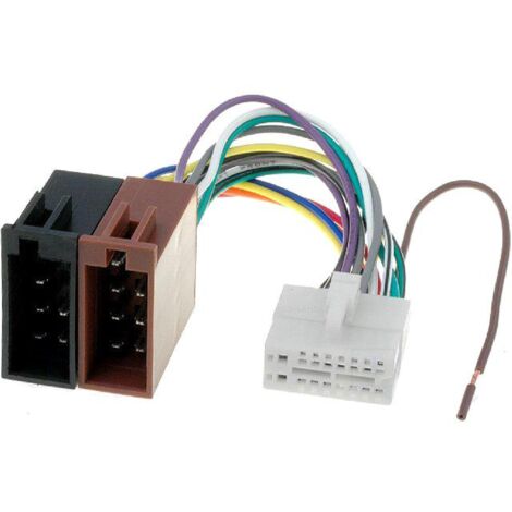 Cable Autoradio Clarion 16PIN Vers ISO - connecteur blanc 1