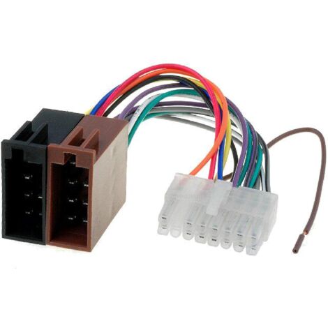Cable Autoradio Clarion 16PIN Vers ISO - connecteur blanc 2
