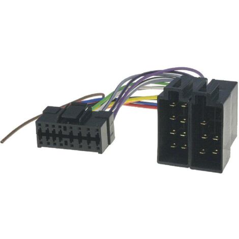 Cable Autoradio Clarion 16PIN Vers ISO - connecteur noir