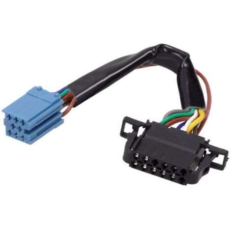 Cable Autoradio compatible avec changeur CD ISO mini 8pin vers 12pin compatible avec Audi VW 0.15m