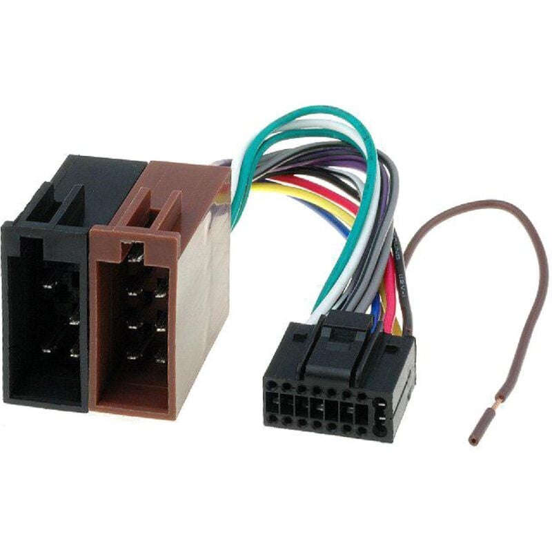 Adnauto - Connecteur iso origine compatible avec Autoradio Kenwood 16pins
