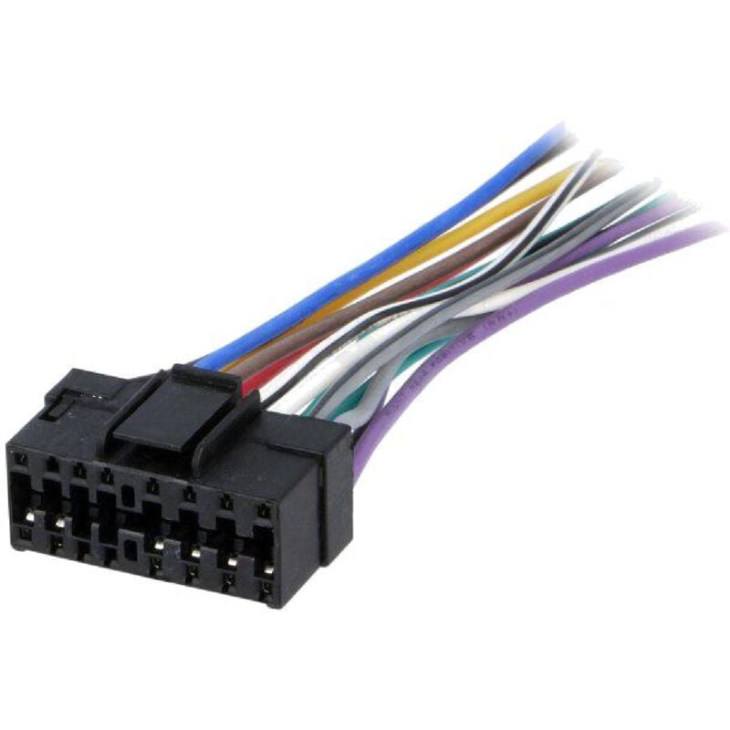 Adnauto - Cable Autoradio Pioneer 16PIN Fils nus - connecteur noir 2