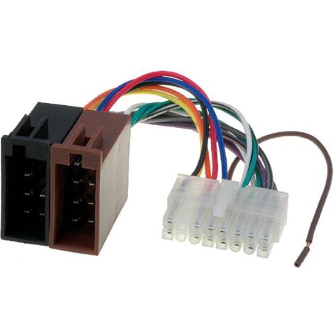 Cable Autoradio Pioneer 16PIN Vers Iso - connecteur blanc 2