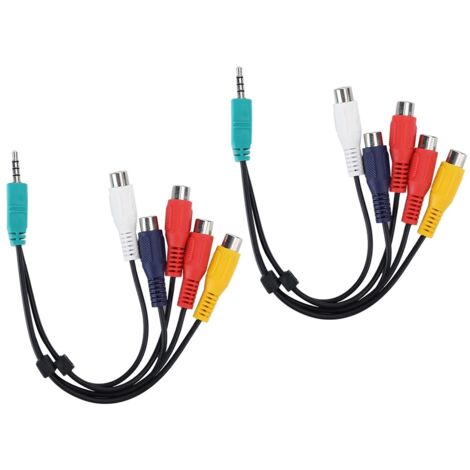 Câble AV 3.5+2.5 vers 5RCA pour Samsung TV LCD - 2 Pièces