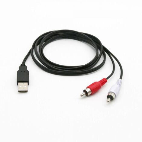 Câble AV USB vers Three Lotus Câble audio et vidéo USB vers 3RCA 1,5 m