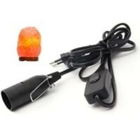 Câble avec interrupteur pour lampe à sel - 1,8 m - Douille pour lampe de sel