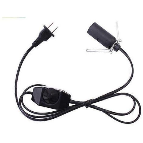 Câble avec interrupteur pour lampe de sel, culot E14 - 1,5 m - Douille pour lampe de sel (1 pièce)