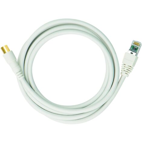 CABLE BALUN RJ 45 / COAX.IEC MALE L 2M GEWISS GW40780