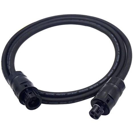 Cable Betteri para conexión y unión de microinversores de paneles solares (1m)