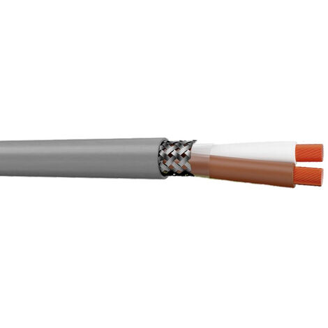 Cable blindés 500V LIYCY 2X0.34 mm² à la coupe (minimum 10m)