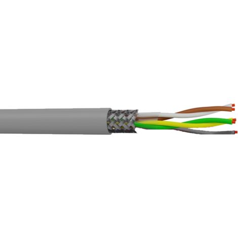 Cable blindés 500V LIYCY 5X0.25 mm² à la coupe (minimum 50m)