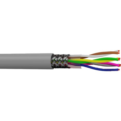 Cable blindés 500V LIYCY 7X0.25 mm² à la coupe (minimum 10m)