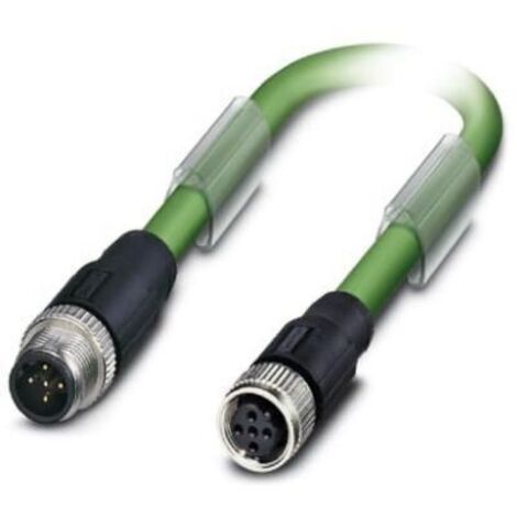 Câble BUS Phoenix Contact 2 conducteurs , M12 Mâle vers M12 Femelle, 300mm ( Prix pour 1 )