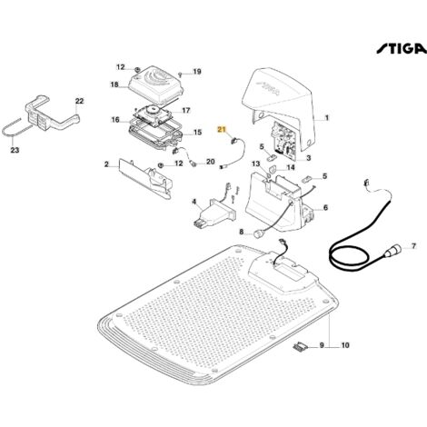 Câble carte gps robot tondeuse modèles A1000 A1500 ORIGINAL STIGA 122063047/0