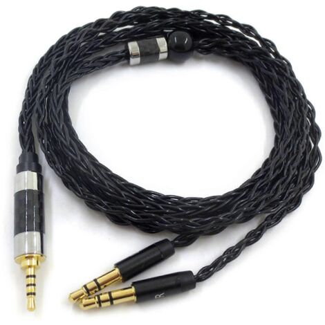 Câble casque avec interface jack 2,5 mm/3,5 mm/4,4 mm pour Hifiman Sundara/Ananda - 2,5 mm
