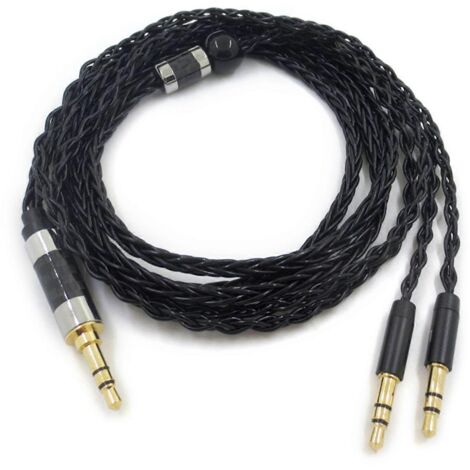 Câble casque avec interface jack 2,5 mm/3,5 mm/4,4 mm pour Hifiman Sundara/Ananda - 3,5 mm