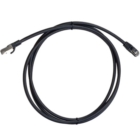 Câble cat 8 catégorie 8 S/FTP RS PRO, Noir, 2m LSZH Avec connecteur Droit LSZH ( Prix pour 1 )