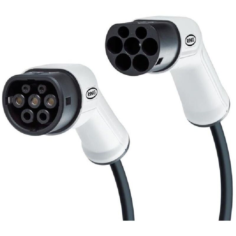 Ring - Cable Charge Vehicule Elec T2 vers T2 5m 16a Monophase