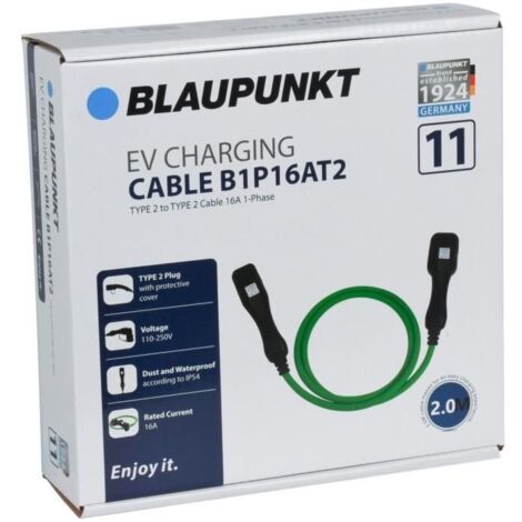 Cable Charge Vehicule Electrique T2 vers T2 B1p 16a t2 N11 Blaupunkt