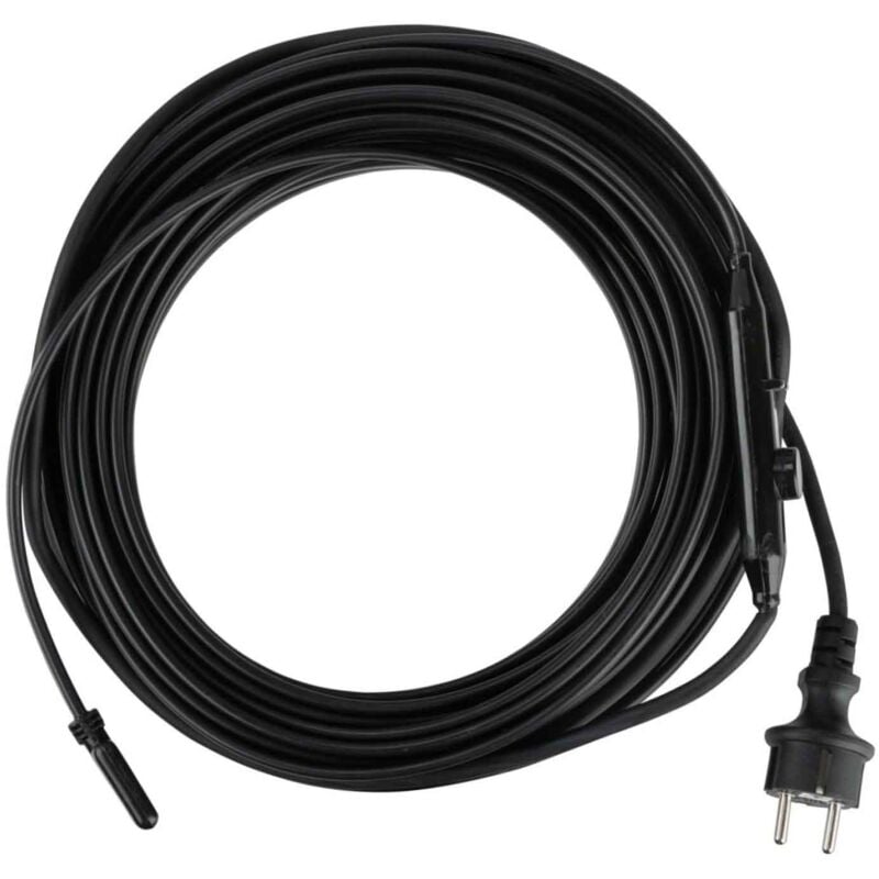 Câble chauffant autorégulant spc pro antigel avec thermostat et prise - 25 m