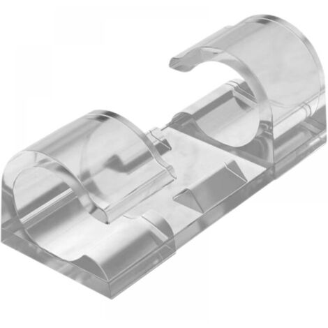 Cable Clips, 60pcs Heavy Duty Self-Adhesive Pad Cable Clips, Round Plastic Fastener Clips, Clear
