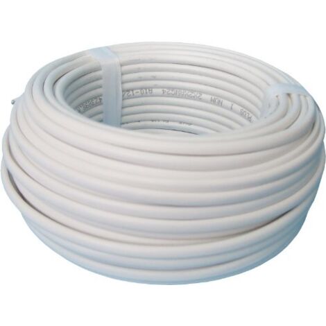 Câble Coaxial 17vatca Blanc Câble Coaxial Faible Perte Tv/satellite - Dhome
