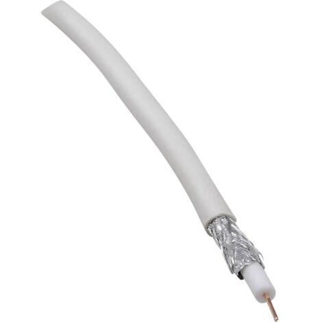 Câble coaxial BKL Electronic 0806001/25 75 Ω 90 dB blanc 25 m X79774
