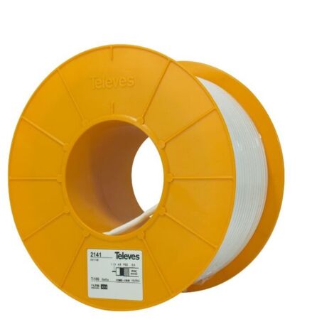 CABLE COAXIAL CU 100M BCO TELEVES - 2141