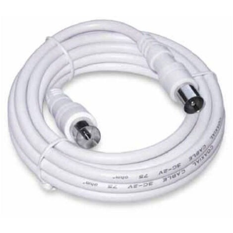 Câble coaxial prolongateur male-femelle 5m – Transmission optimale pour antenne TV et satellite – Connectique robuste