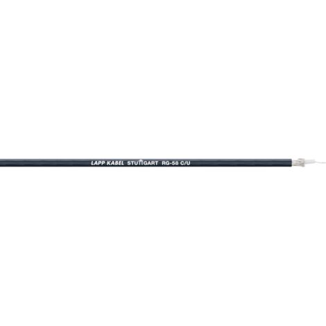 Câble coaxial RG58 C/U LAPP 2170000/100 50 Ω noir 100 m V595401