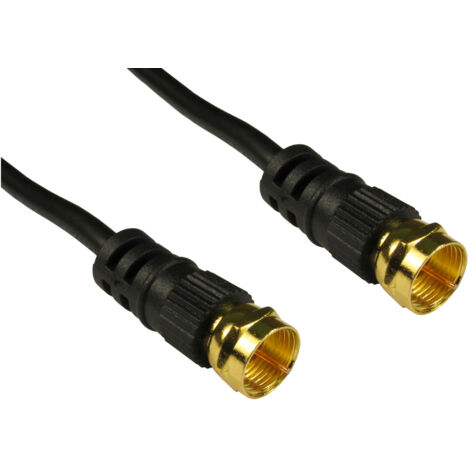 Câble coaxial RS PRO, F Connector, Type F, / Type F, 5m, Noir ( Prix pour 1 )